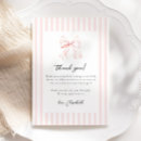 Search for baby shower thank you cards Coquette