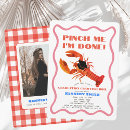Search for crawfish party invitations Gingham