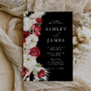 Search for red and black invitations White