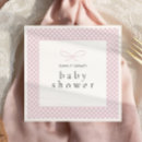 Search for pink plaid napkins Mother to be