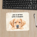 Search for golden retriever mousepads Dog lover