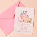 Search for cartoon princess invitations Castle