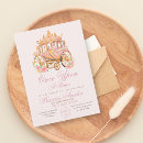 Recherche de chariot princesse invitations De fête d'anniversaire