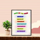 Recherche de jours de la semaine posters Apprentissage