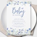 Recherche de papillon bleu invitations Bébé en fleurs