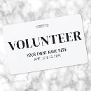 Search for event volunteer badges Black and white