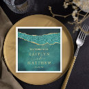Search for turquoise gold napkins Watercolor
