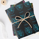 Search for wolf wrapping paper Tribal
