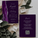 Search for deep purple invitations Watercolor