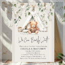 Search for boho teddy bear baby shower invitations Beige