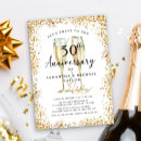 Recherche de simple 50th wedding anniversary invitations Noir et or