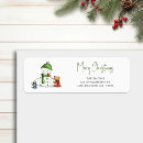 Search for merry return address labels Handwritten script