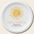 Search for girl first birthday paper plates Whimsical