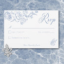 Search for birds wedding rsvp cards Blue and white