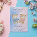 Search for teddy bear gender reveal invitations We can bearly wait