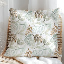 Search for green and brown pillows For her