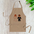 Search for wedding couple aprons Bride and groom