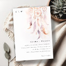 Search for dream catcher wedding invitations Feather