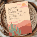 Search for desert bridal shower invitations Southwest