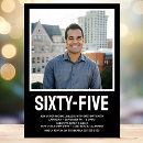 Search for mens 65th birthday invitations For him