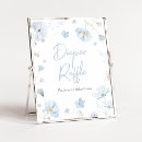 Recherche de bleu chic posters Floral