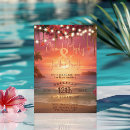 Search for hawaiian beach wedding invitations String lights