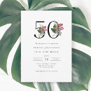 Search for beach 50th birthday invitations Fifty