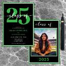 Search for green and black graduation invitations Class of 2025