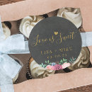 Search for chalk wedding stickers Round