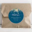 Search for blue and peach wedding stickers For her