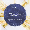 Search for monogram bridal shower stickers Navy blue