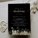 Recherche de rose et noir baptême invitations Pour elle