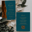 Search for teal and orange wedding invitations Chic
