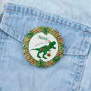 Search for dinosaur birthday buttons T rex