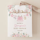 Search for floral baby shower welcome signs Its a girl