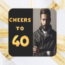 Search for cheers to 40 years stickers Gold