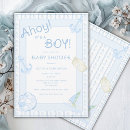 Recherche de ahoy baby shower garçon invitations Bleu