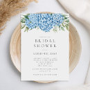 Search for blue shower wedding invitations Hydrangea