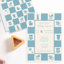 Search for pink and blue baby shower invitations Simple