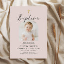 Search for minimalist christening invitations Baby baptism