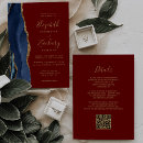 Search for burgundy and blue wedding invitations Trendy