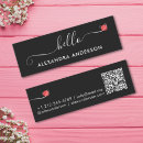 Search for heart business cards Informal casual hello