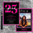 Search for pink graduation invitations Class of 2025