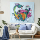 Search for dragon tapestry tapestries Blue
