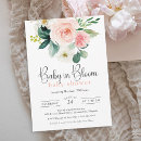 Search for stylish baby girl shower invitations Baby in bloom