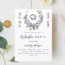 Search for lavender graduation invitations High school