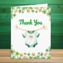 Recherche de trèfle chanceux vœux cartes Baby shower irlandais
