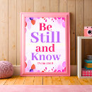 Search for stillness posters Be still and know