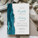 Search for teal and grey wedding invitations Modern