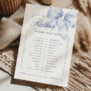 Search for blue bridal shower games Before i do